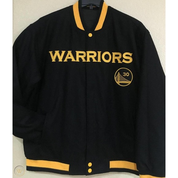 NBA Golden State Warriors JH Design Steph Curry Reversible Jacket - Picture 2 of 3